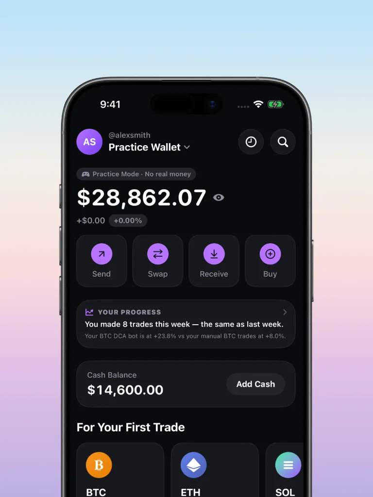 BitcoBit Practice Trading App