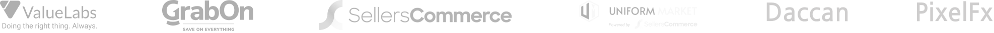 ValueLabs, GrabOn, SellersCommerce, Uniform Market, Daccan, PixelFx