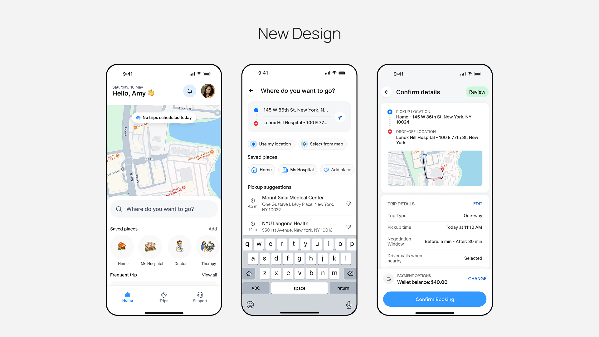 New design — redesigned booking flow